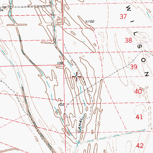Topographic Map of Wilson Point Lake (historical), LA