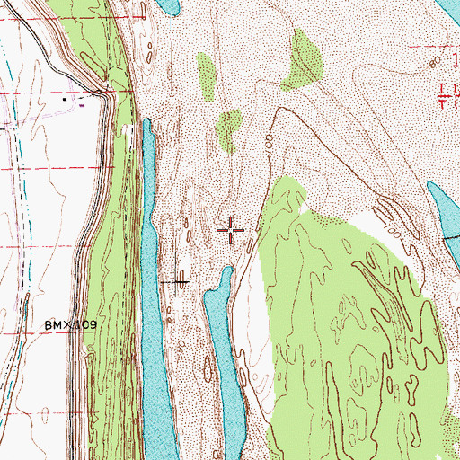 Topographic Map of Wilson Point Landing (historical), LA