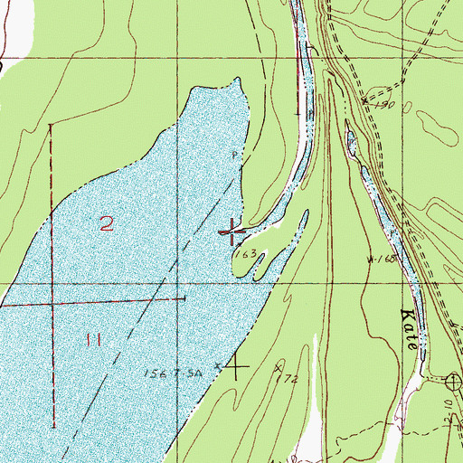 Topographic Map of Smith Lodge, AR