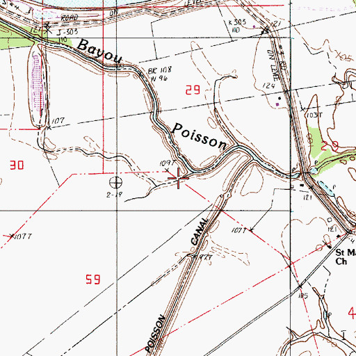 Topographic Map of Carmack School (historical), LA