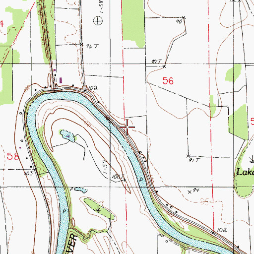 Topographic Map of Marco School (historical), LA