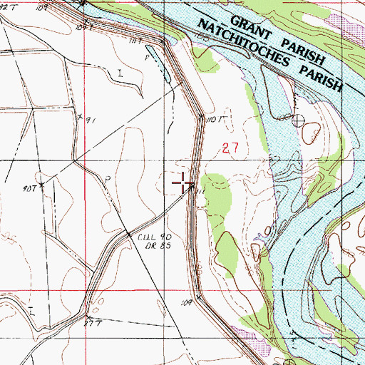 Topographic Map of Moreau School (historical), LA