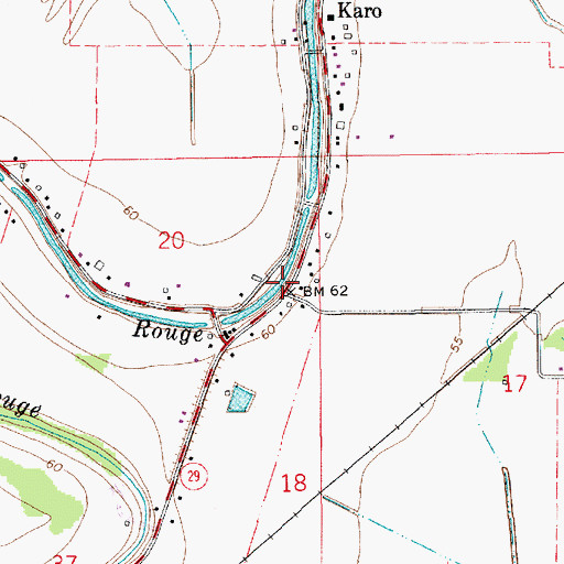 Topographic Map of Enterprise, LA