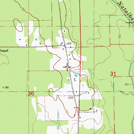 Topographic Map of Apostolic Camp Grounds, LA