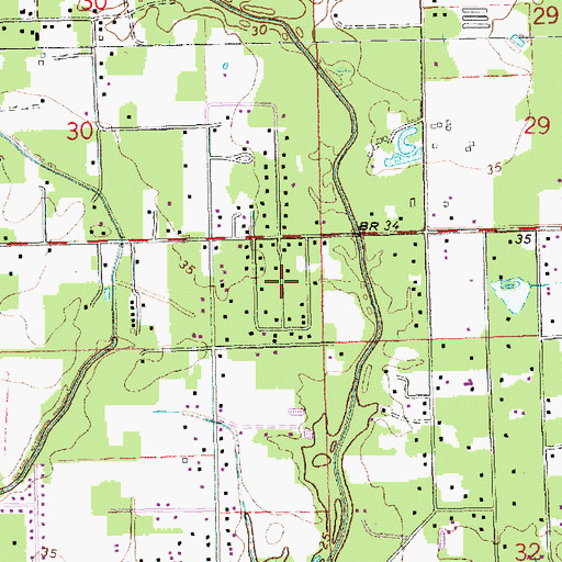 Topographic Map of Avalon Terrace, LA