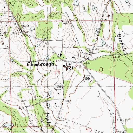 Topographic Map of Chesbrough Elementary School, LA