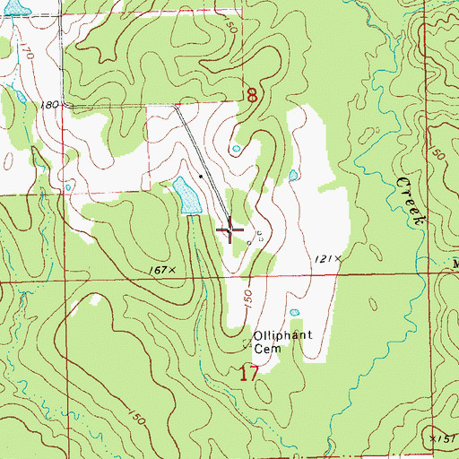 Topographic Map of Epney (historical), LA