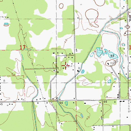 Topographic Map of Kin Tally, LA