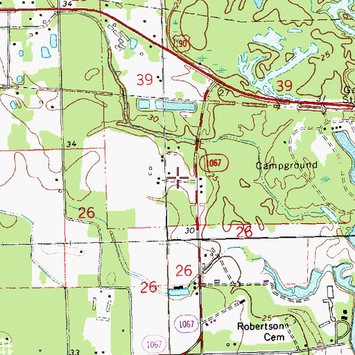Topographic Map of Louisiana State University Hammond Experimental Station, LA