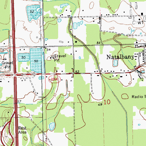 Topographic Map of Mason (historical), LA