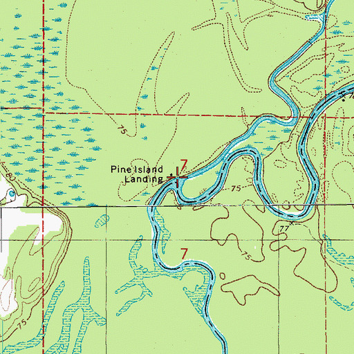 Topographic Map of Snake Creek, AR