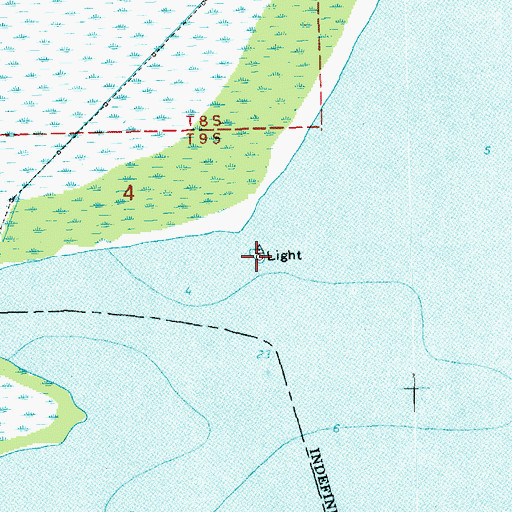 Topographic Map of Pass Manchac Lighthouse, LA