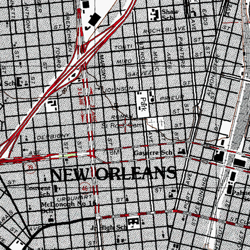 Topographic Map of Crescent Fish Farm (historical), LA