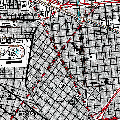 Topographic Map of Louisiana Reptile Farm (historical), LA