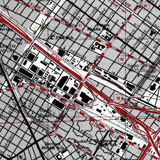 Topographic Map of New Orleans Navigation Canal (historical), LA