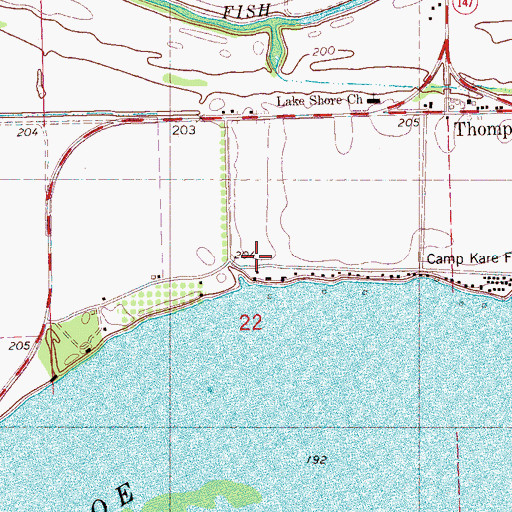 Topographic Map of Snowden Plantation, AR