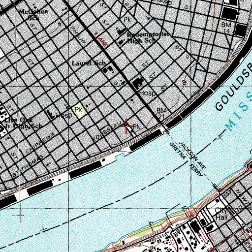 Topographic Map of Sorapura Market, LA