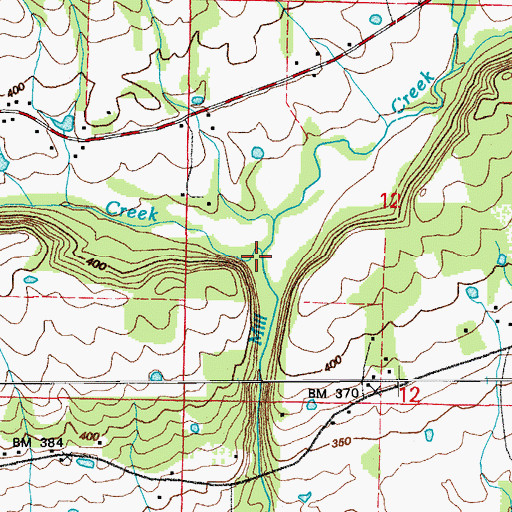 Topographic Map of Soda Creek, AR