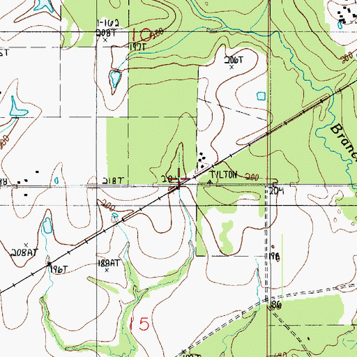 Topographic Map of Chasmore (historical), LA