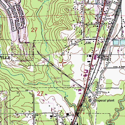Topographic Map of Chateau Place, LA