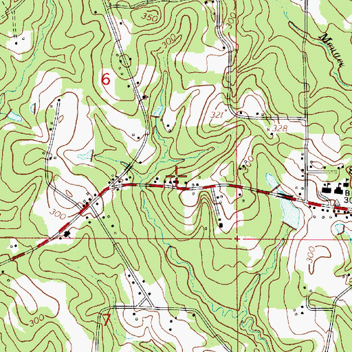 Topographic Map of First Church of God, LA