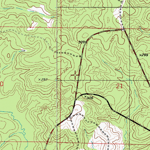 Topographic Map of Fullerton Lookout Tower (historical), LA