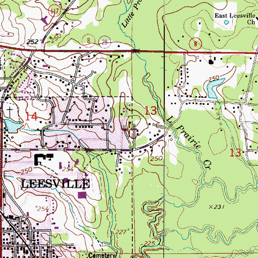 Topographic Map of Kimberly Heights, LA