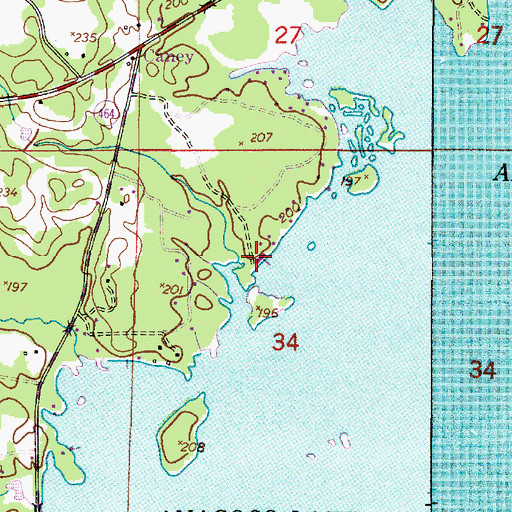 Topographic Map of Kings Landing, LA