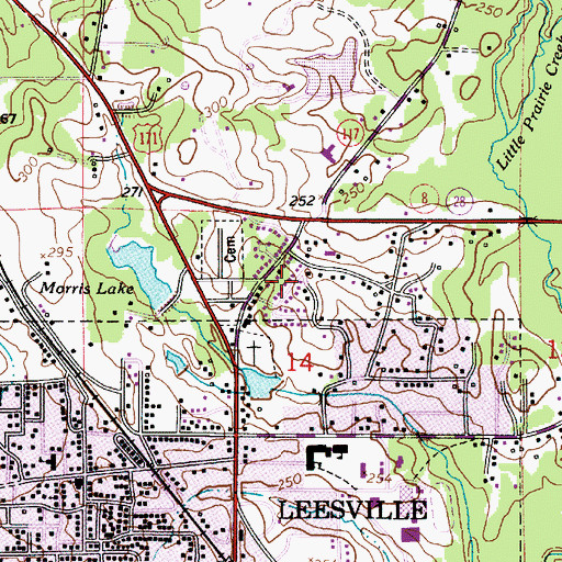 Topographic Map of Morris Addition, LA