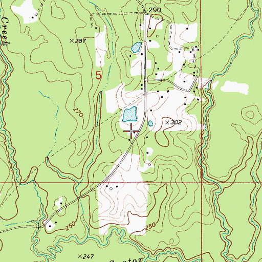 Topographic Map of Mount Zion Church (historical), LA