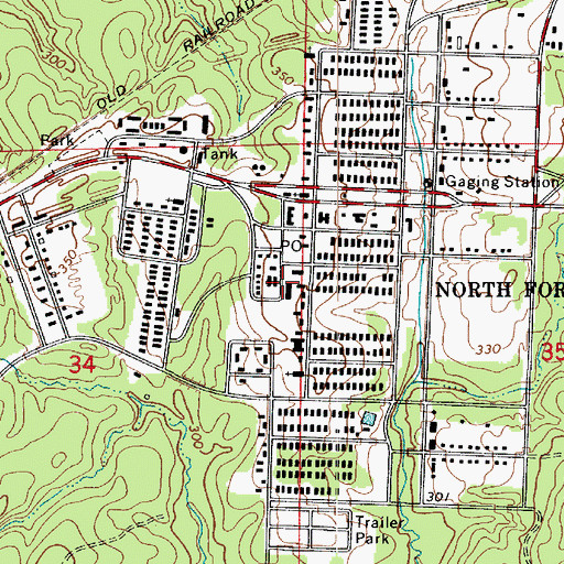 Topographic Map of Polk Elementary School, LA