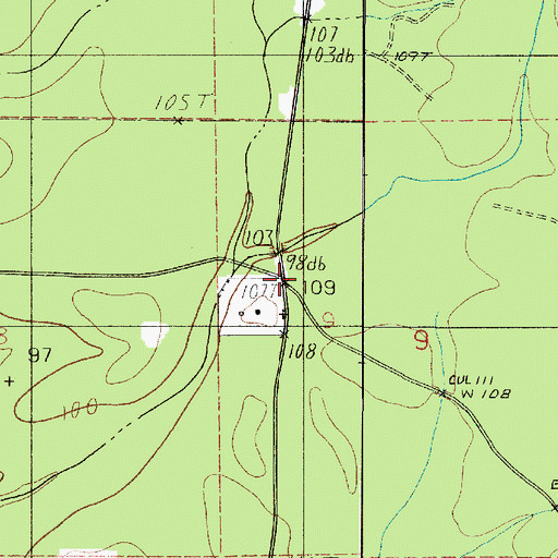 Topographic Map of Sutton Junction (historical), LA