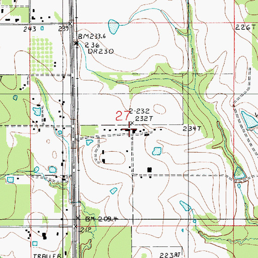 Topographic Map of West Louisiana Experimental Station, LA