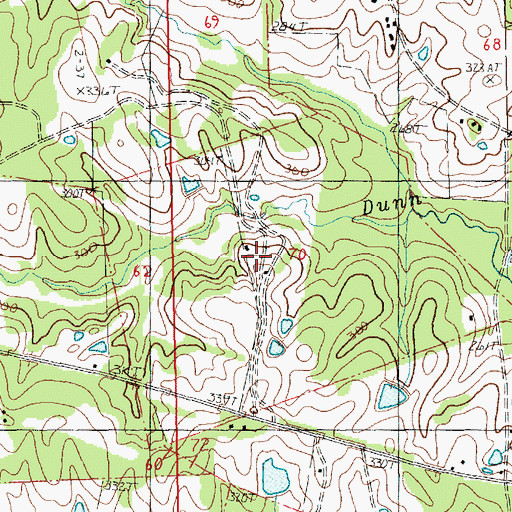 Topographic Map of Camp Atakapa, LA