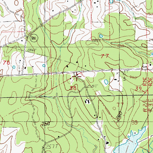 Topographic Map of Camp Avondale, LA