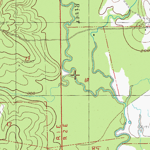 Topographic Map of Dixon Branch, LA