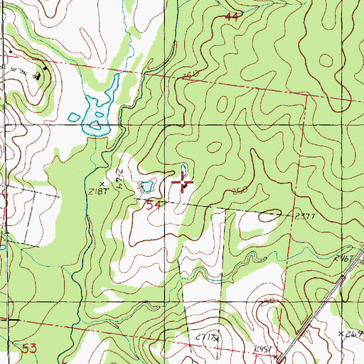 Topographic Map of Holy Grove Plantation, LA