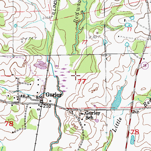 Topographic Map of Lakeview Plantation, LA