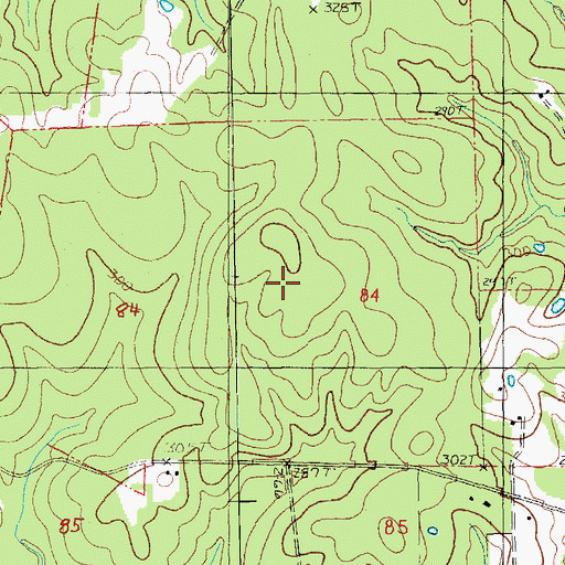 Topographic Map of Pineville School (historical), LA