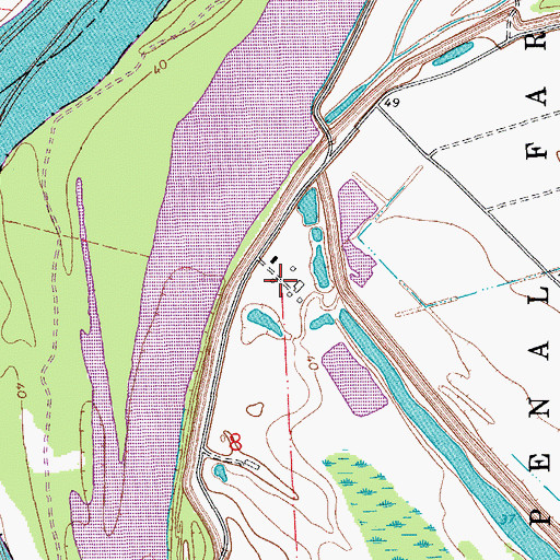 Topographic Map of Camp G, LA