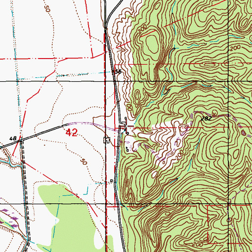 Topographic Map of Camp I, LA