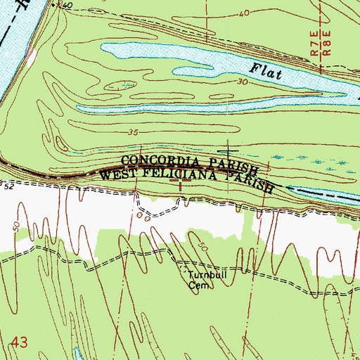 Topographic Map of King Solomon Church (historical), LA