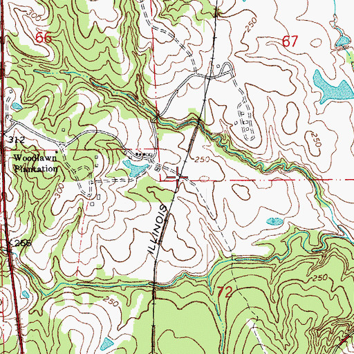 Topographic Map of McGehee (historical), LA