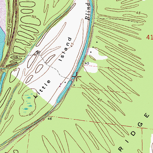 Topographic Map of Mount Olive Church (historical), LA