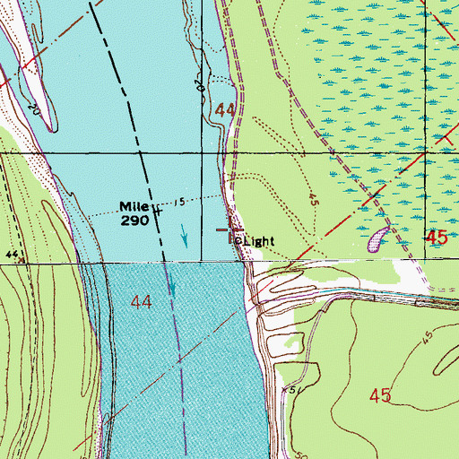 Topographic Map of Ratliff Landing, LA