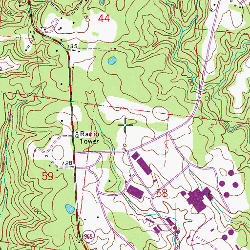 Topographic Map of Riverbend Nuclear Plant, LA