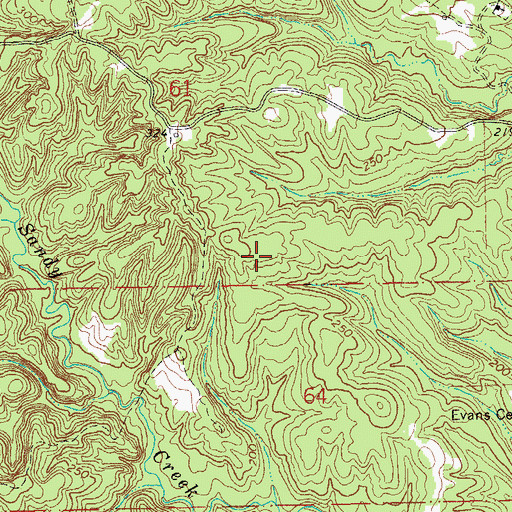 Topographic Map of Sleepy Hollow Woods, LA