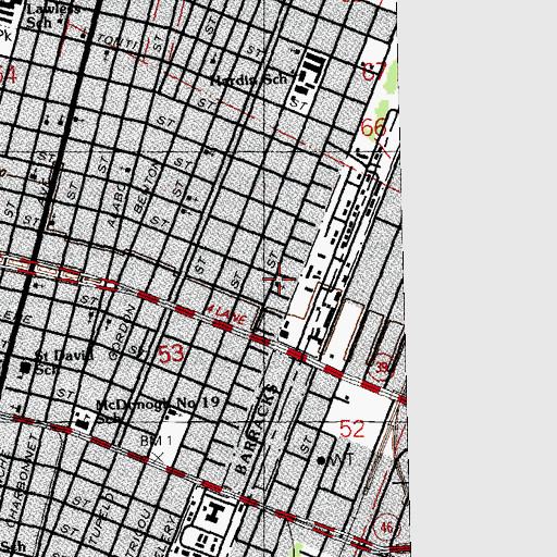 Topographic Map of Greater New Hope Missionary Baptist Church, LA