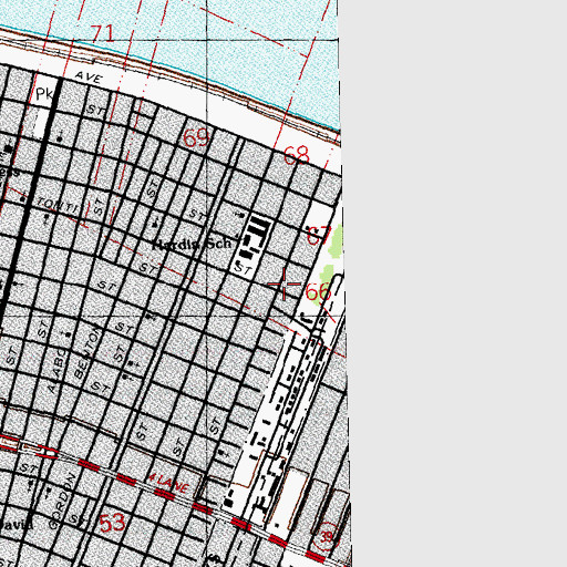 Topographic Map of Galilee Church of God in Christ, LA