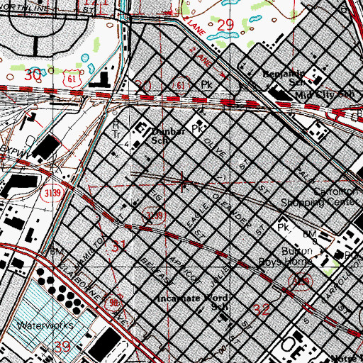 Topographic Map of Friendship Baptist Church, LA